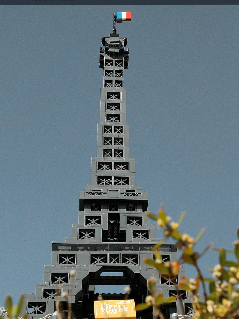 Décennie s de construction d'architecture de tour Eiffel de France, ensembles de briques d'assemblage, modèle créatif pour enfants, jouets pour adultes, collection de cadeaux