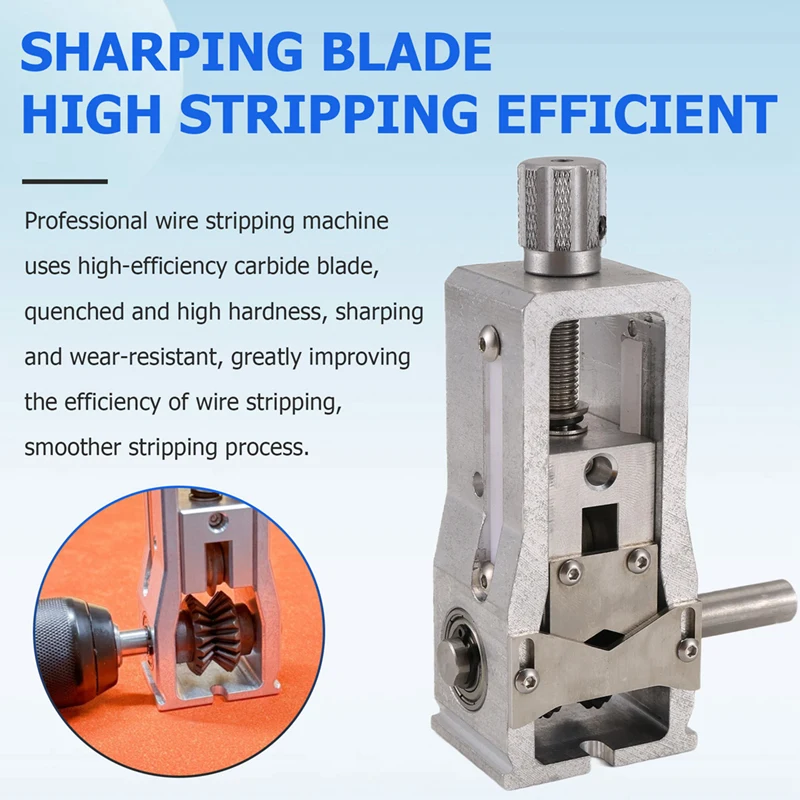 2-20Mm Wire Edm Machine Electric Wire Puller Peeling Tool Crank Manual Scrap Peeling Copper Cable Stripper