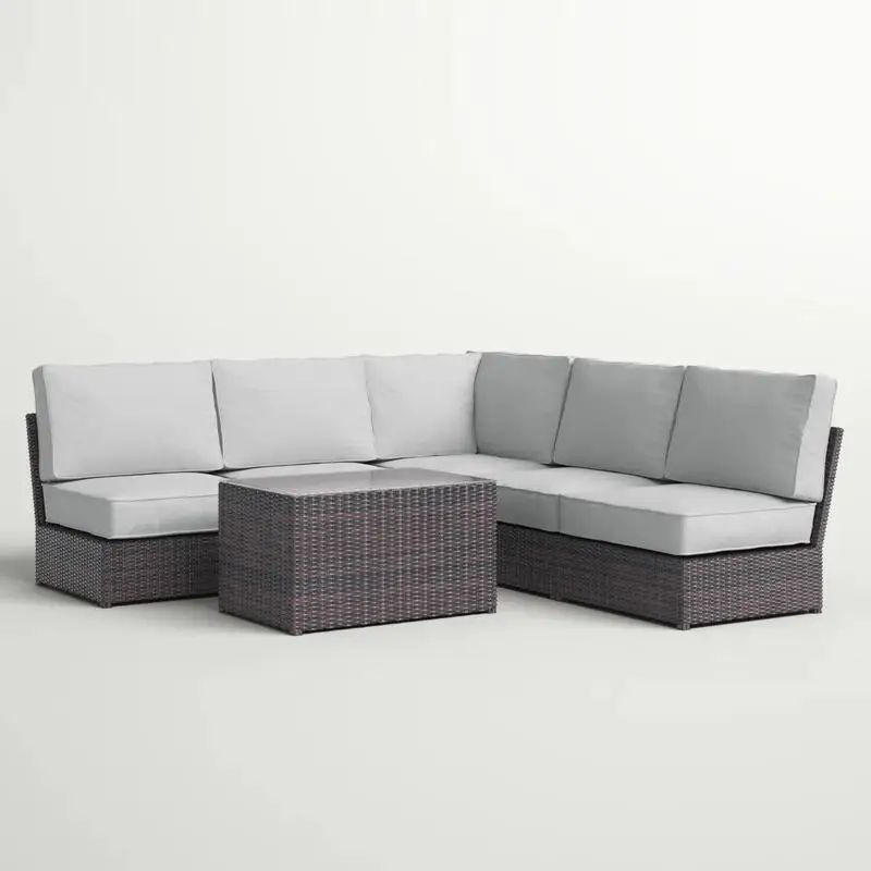 

4-Person Outdoor Seating Set with Cushions – Ready to Use, No Assembly Needed