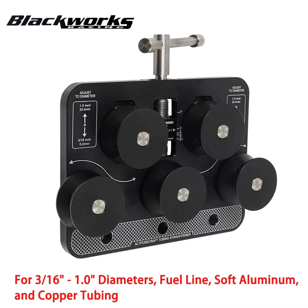 

Pipe Straightener Brake Pipe Straightener For 3/16" - 1.0" Diameters,Fuel Line,Soft Aluminum,and Copper Tubing Black