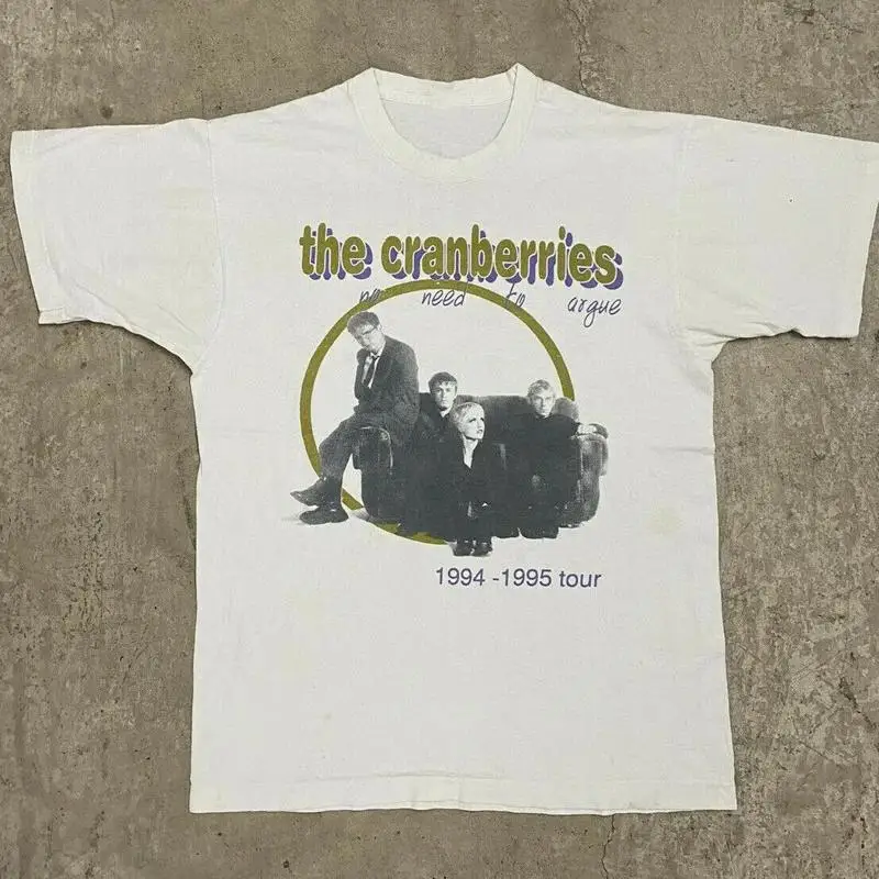 

Белая футболка The Cranberries Rock Band из хлопка, все размеры Bt388