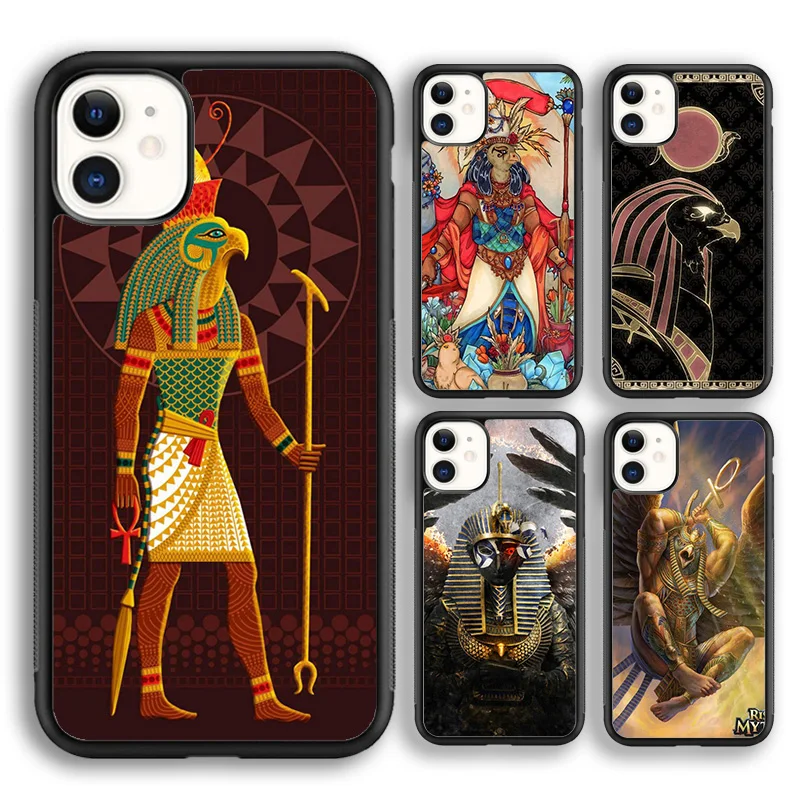 Ancient Egypt Egyptian God Horus Kemetic Heru Soft Phone Case Cover For iPhone 16 15 14 7 8 plus 11 12 13 mini pro max Fundas