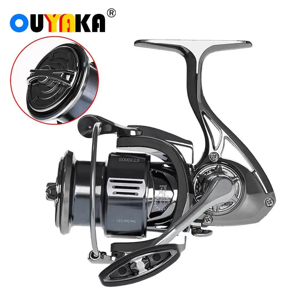 

10+1BB Stainless Steel Bearing 5.8:1 Sea Saltwater Tackle For Bass Pike Tools Super Light Fishing Reel Spinning Coil Waterproof