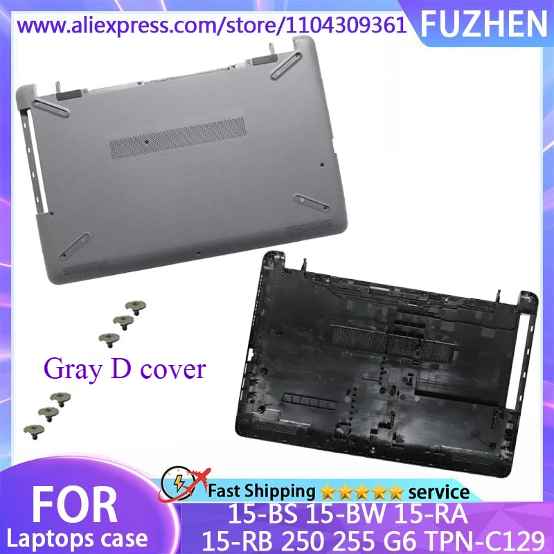 Nowe Do 15-BW 15-BS 15-RA 15-RB 250 255 G6 TPN-C129 Pokrywa Tylna LCD/Ramka Przednia/Podpórka Pod Nadgarstki/Dolna Pokrywa/Klawiatura/Zawiasy Szary — zdjęcie produktu 5