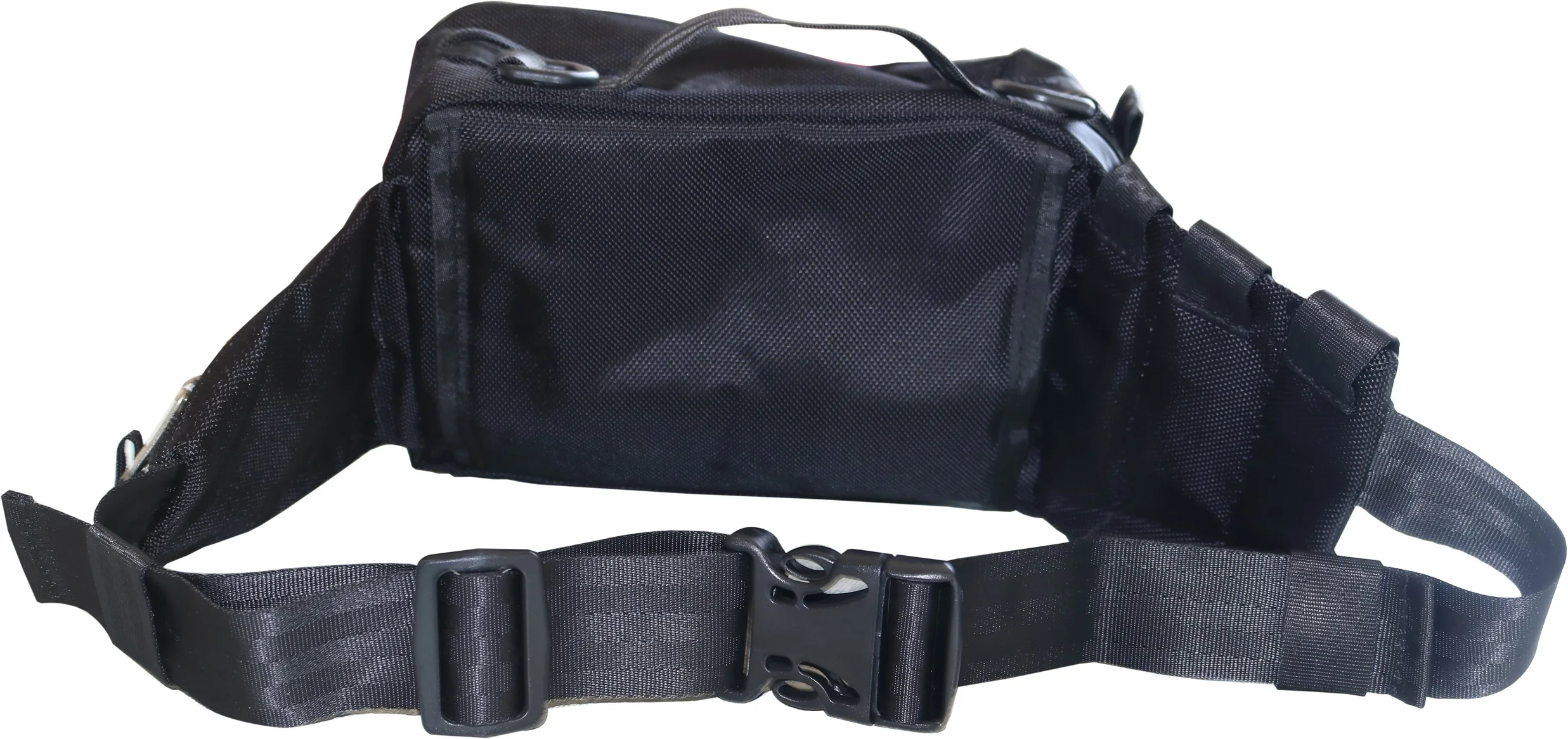 Empty First Aid Fanny Pack Kit  EMS Paramedic Medical Supplies  Black Waist Bag