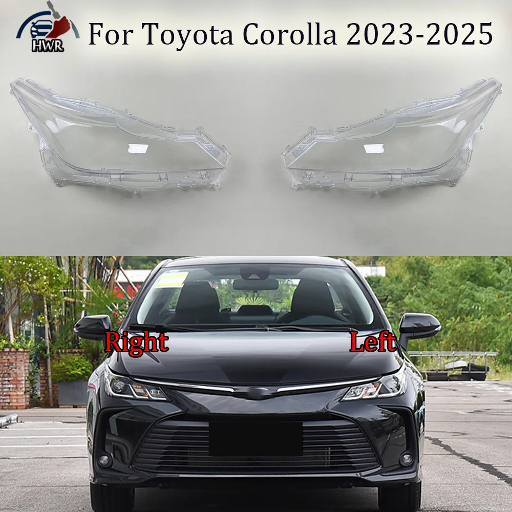 

Car Acccessories Shade Headlight Headlight Cap Car Front Headlight Lens Cover For Toyota 2023 2024 2025 Corolla Lights Shell