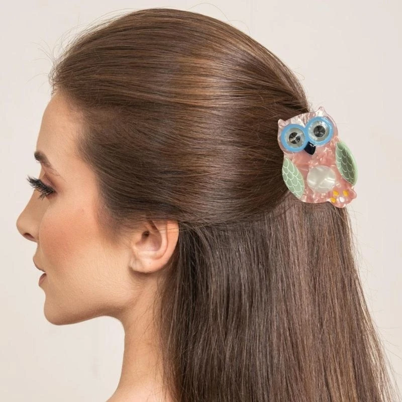 

Cartoon Owl Hair Clip Animal Theme Hair Claw Clamp Lovely Kids Hair Styling Tool 15UB