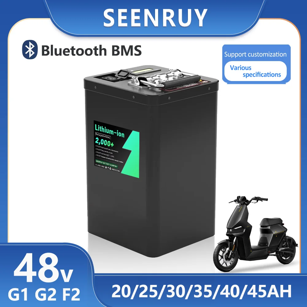 

NIU G1 G2 F2 Electric Scooter E-bike Bicycle Bike Lithium Polymer Battery 48V 20Ah 25Ah 30Ah 35Ah 40Ah 45Ah Li-ion Replace