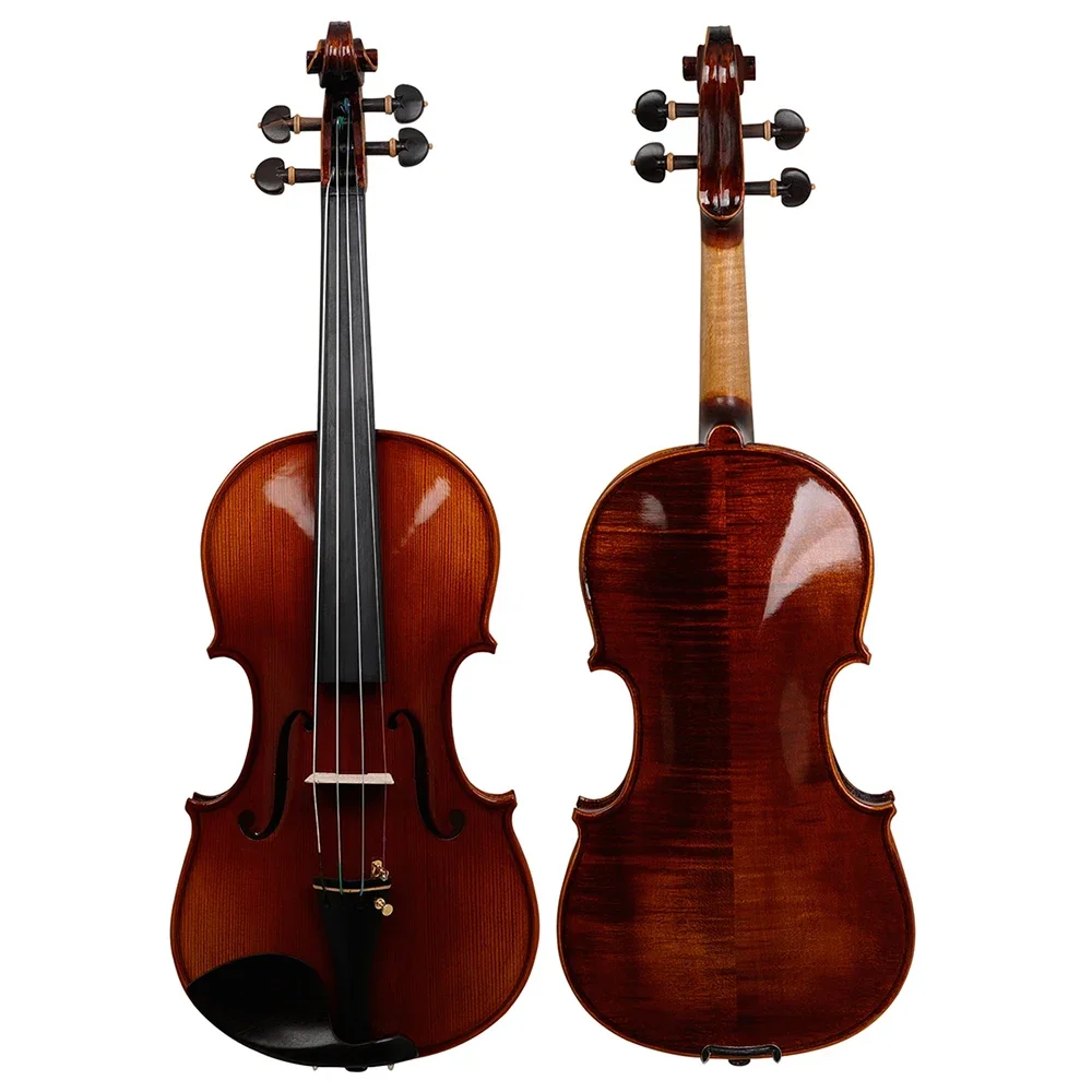 Astonvilla 4/4 Acoustic Violin Entirely Handmade Spruce Violin Fiddle with Case Bow Beginners Professional 4/4 Violin AV-901