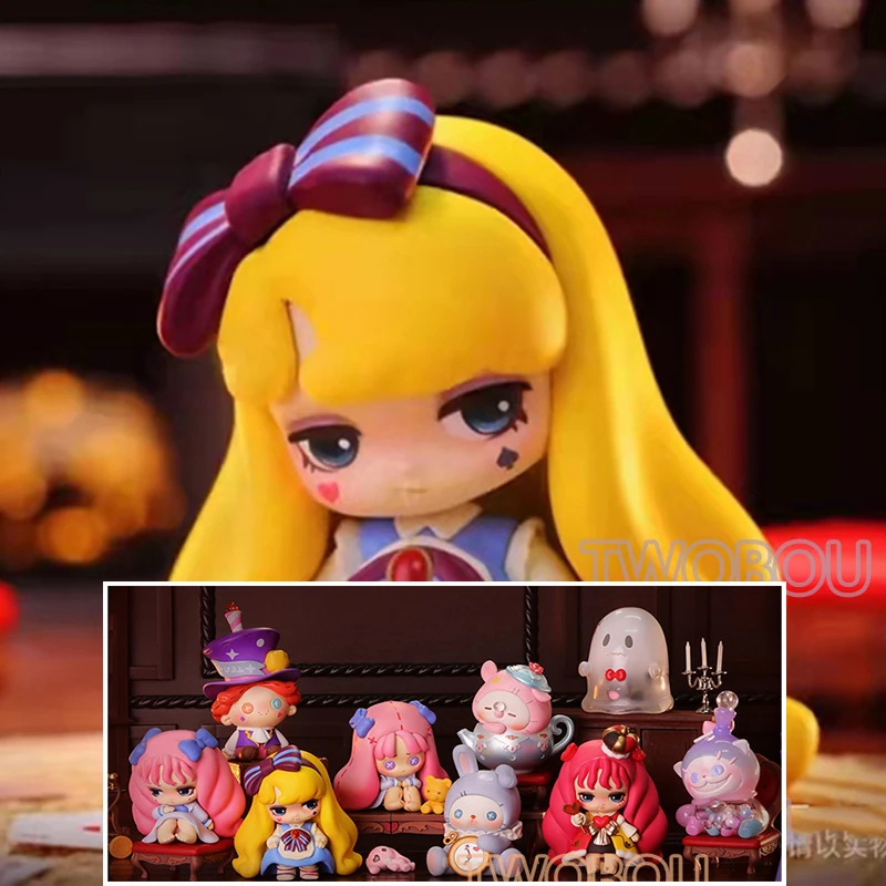 

Lilith Midnight Tea Party Series Blind Box Toys Anime Figure Doll Mystery Box Kawaii Model Decora for Girls Heart Creative Gift