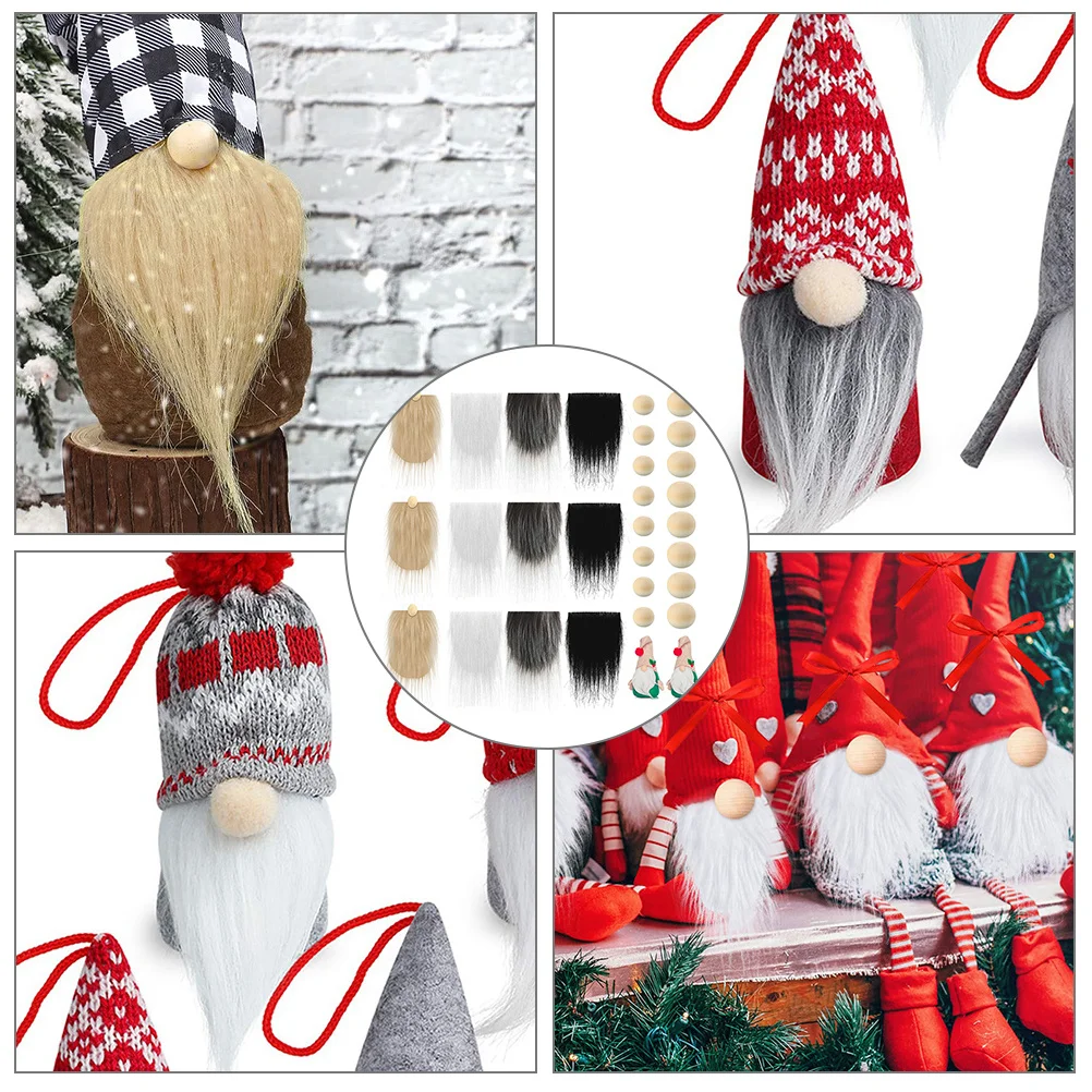 

1 set Diy Faux Gnome Beard Unfinished Pre-Cut Craft Material For Christmas Valentine Party Decor Dwarf Accessories