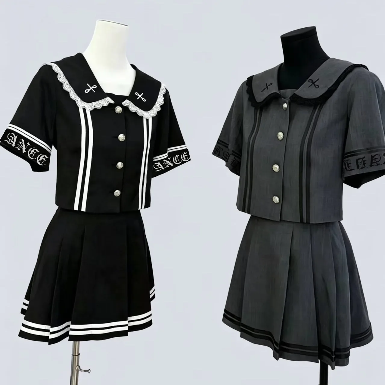 IMU Original Japanese Mine Skirt and Top 2-piece Spring and Summer New Student JK Uniform Set Subculture Sailor Suit Y2k Clothin