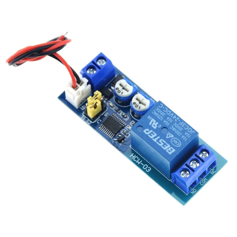 Módulo de relé multi-função, módulo de circuito Dual Delay, ciclo infinito, único Delay, ajustável, 5V, 12V, 24V