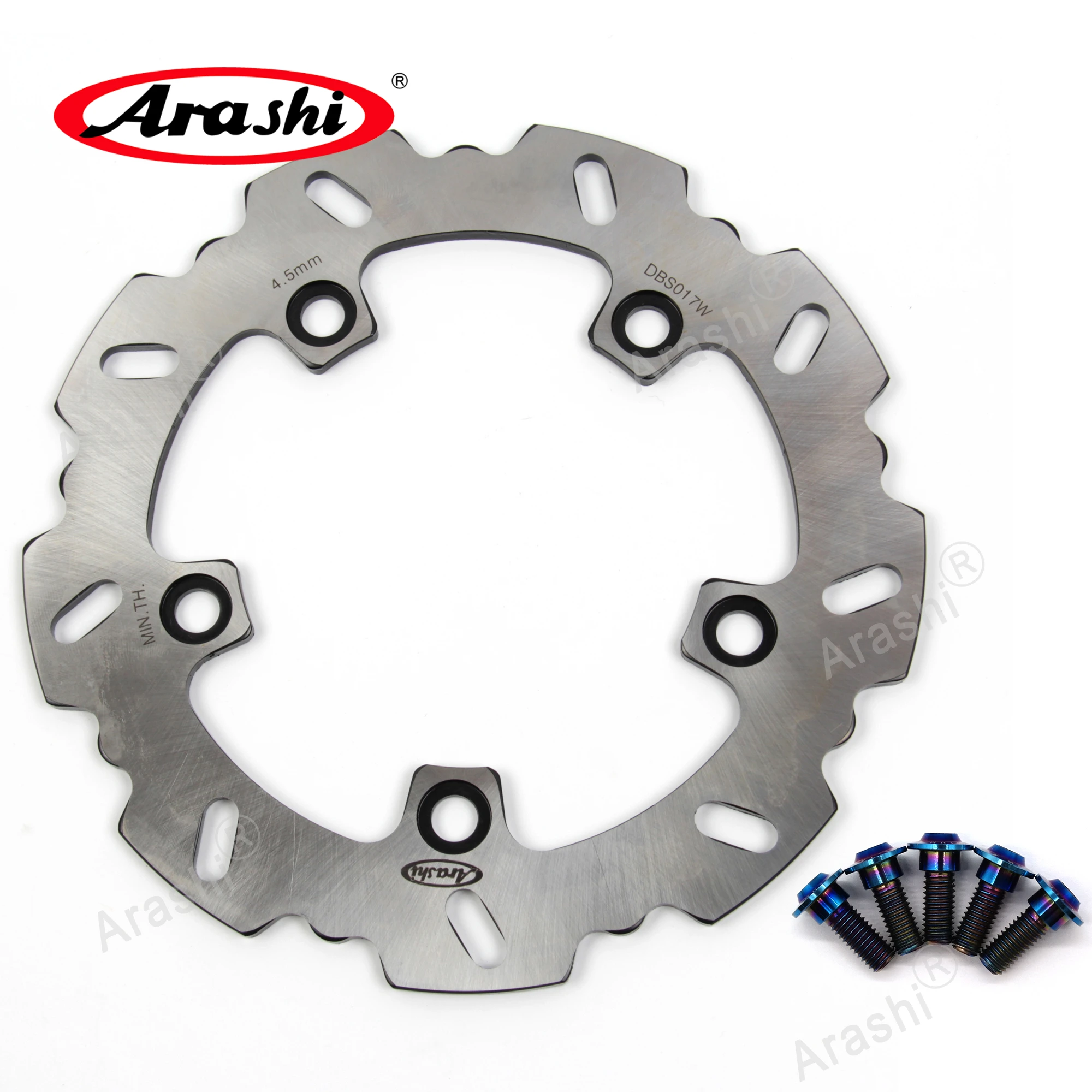 

ARASHI For SUZUKI AN BURGMAN 250 AN BURGMAN-250 1998 - 2002 1999 2000 2001 CNC Rear Brake Disc Disks Rotors Bolts Screw