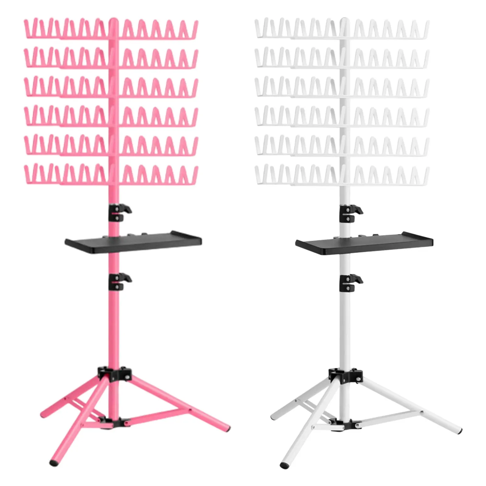 

Двусторонняя подставка для плетения с 144 колышками, складной держатель для наращивания волос, регулируемая по высоте подставка для плетения волос в салоне