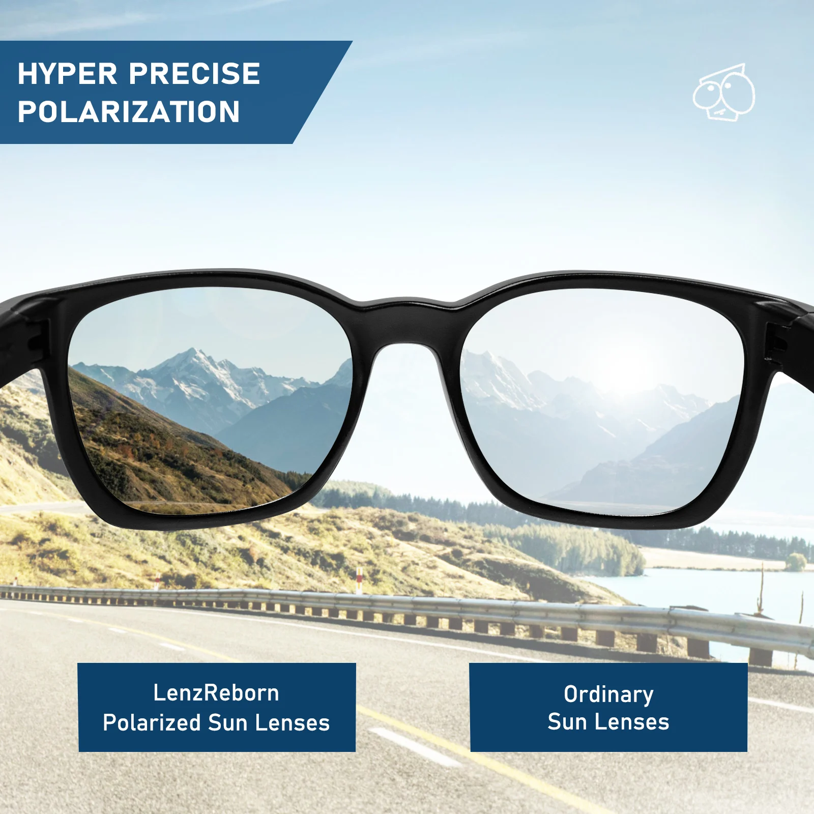 EZReplace – lunettes de soleil polarisées, verres de remplacement, performances, compatibles avec les lunettes de soleil à colonne vertébrale électrique,-9 + choix