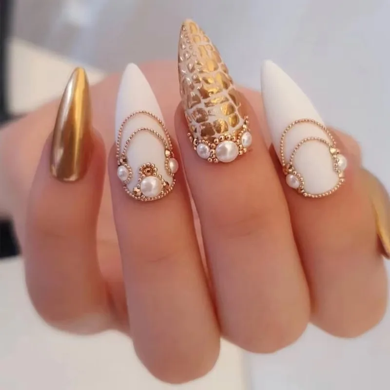 5000 Uds 0,8mm Nail Art Caviar Bead Glitter Rhinestone para Micro bola de acero decoraciones 3D Gel UV puntas acrílicas manicura A