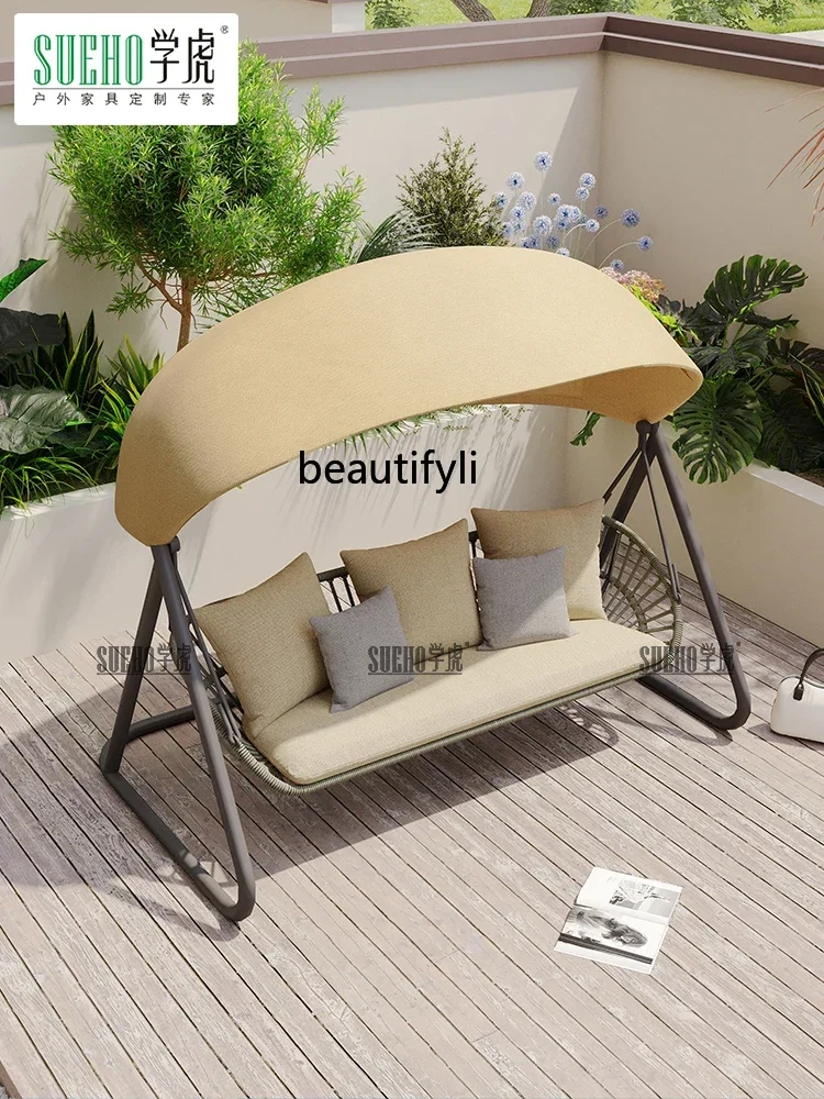 

Outdoor swing courtyard double swing hammock garden outdoor swingFH