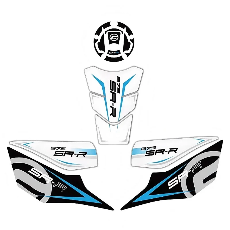 For CFMOTO 675SR-R 675SR R Fuel Tank Stickers Frosted Waterproof Protect Sidebar Pad Decal Gas Cap Sticker 675SRR Accessories