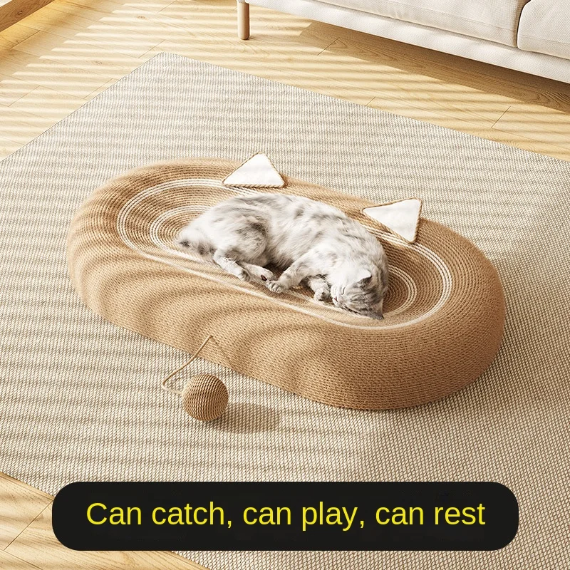 Cat Scratching Board Cat Bed Litter Large Size Sisal Thickened Claw Cat Toy Seat Cushion Pet Supplies