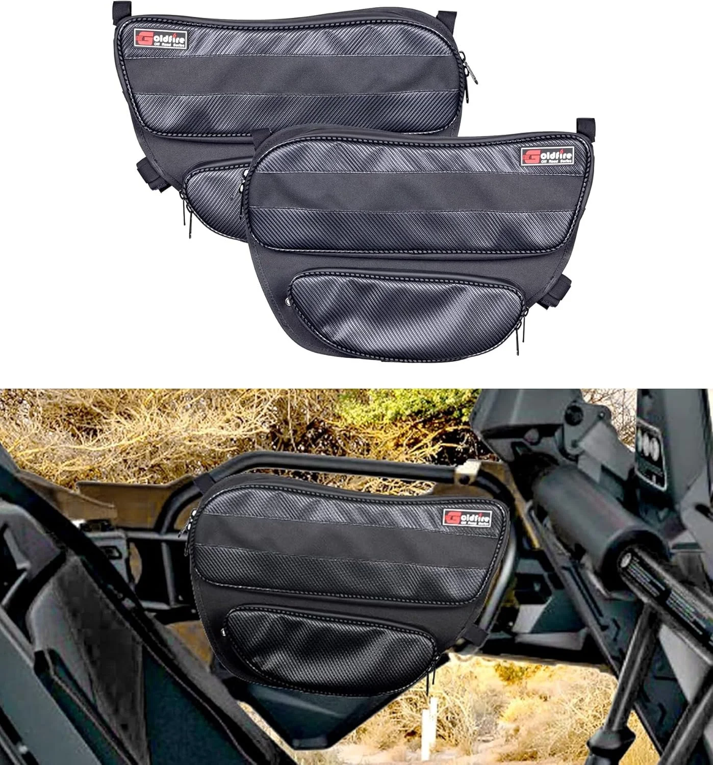 

Rear Door Tool Organizer Bags UTV X3 Storage Bag Accessories Rear Upper Lower Door Bags Gear Bag Fits for Can Am Maverick X3