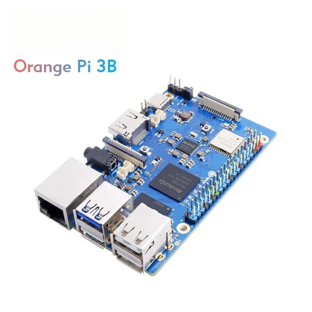 AvaCoreOrange Pi 3B 2GB Ram LPDDR4 Rockchip RK3566 Mini PC WiFi5+BT5.0 BLE M2 SSD Single Board Computer Orangepi3B Development B