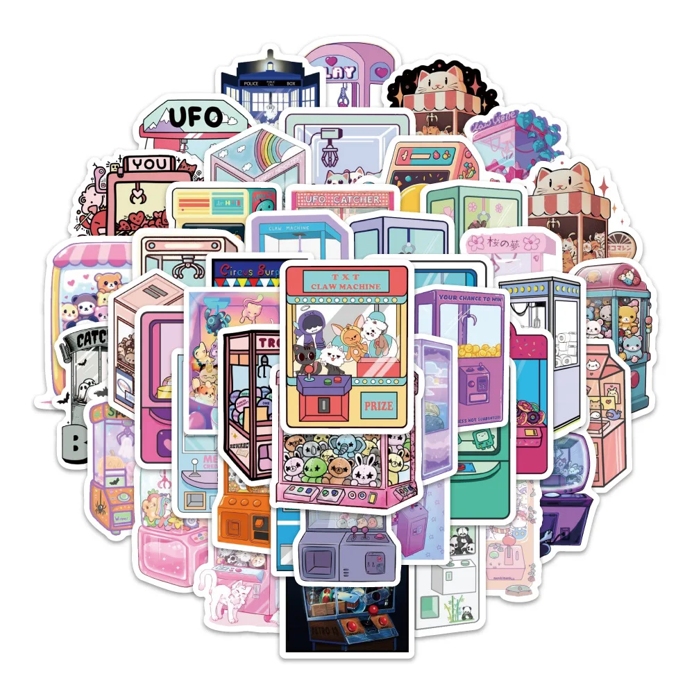 54 個 UFO キャッチャーステッカー漫画創造性人形ゲームコンソール落書き装飾 DIY ノートブックスーツケースギター電話デカール