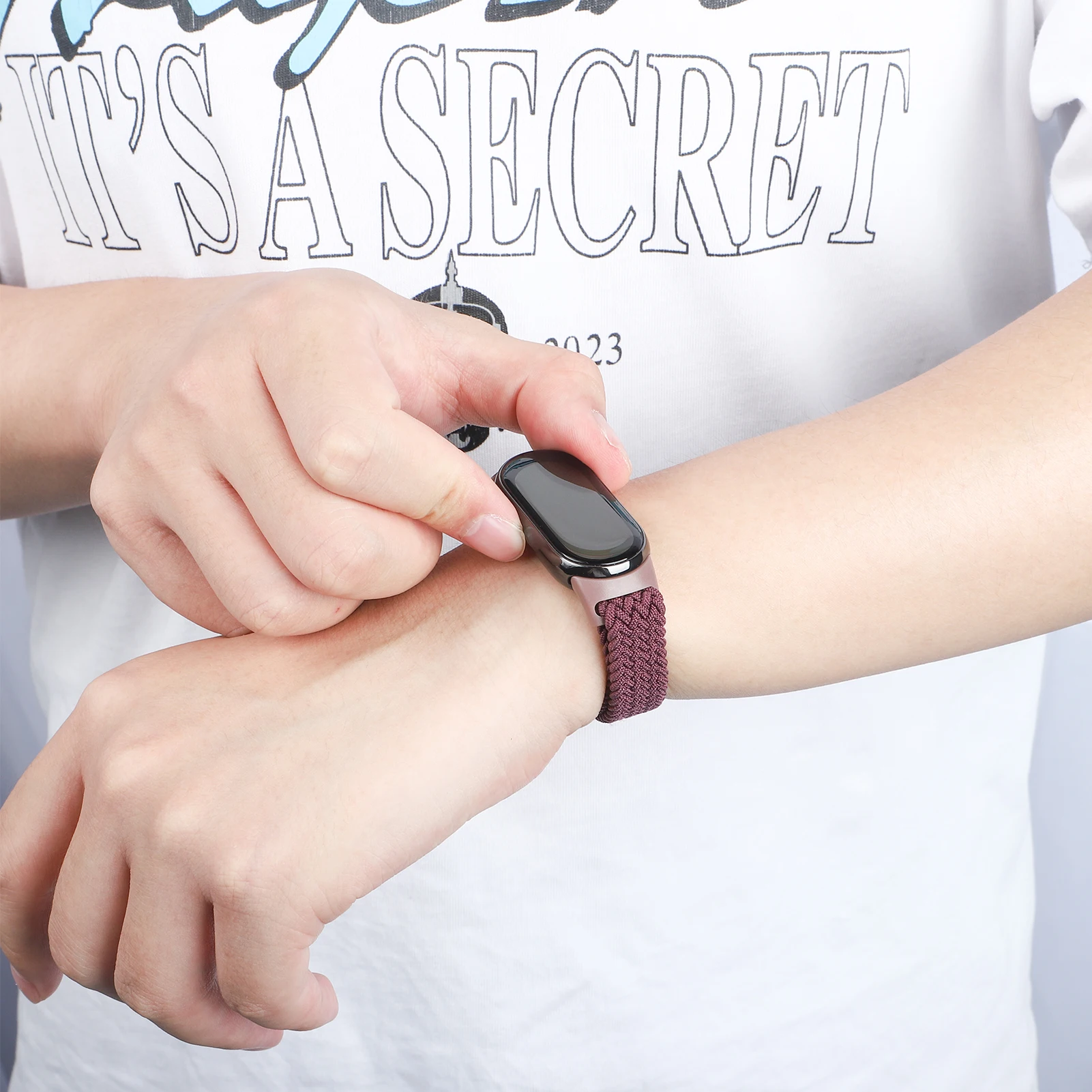 Magnetisches Geflechtarmband für Xiaomi Mi Band 10 Zubehör Atmungsaktives Nylon-Armband Pulseira Correas Xiaomi Mi Band 9 8 2026 – Detail 12