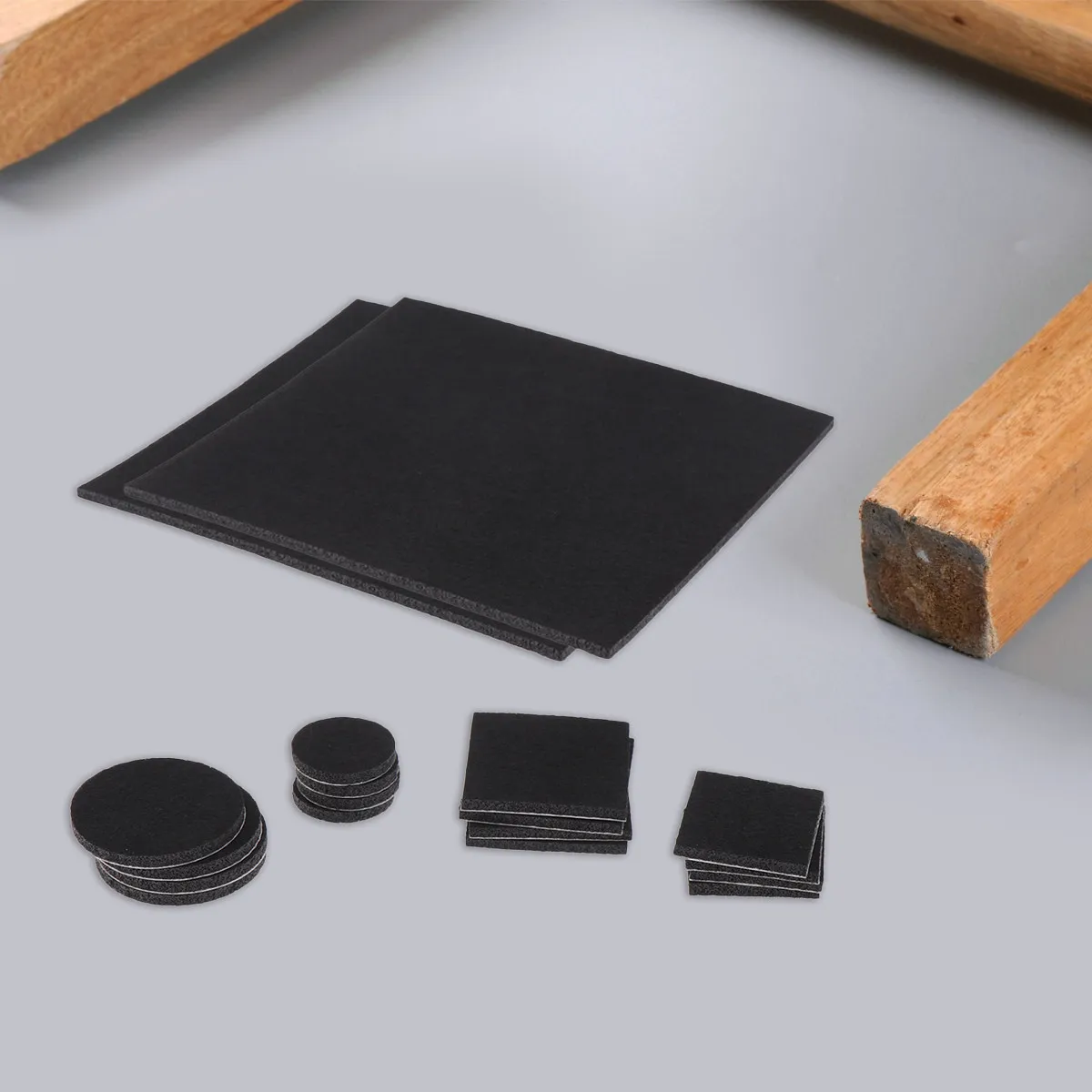 130Pcs Silent Anti-Skid Felt Furniture Pads Thickened Eco-Friendly Protection for Chair Table Legs Self-Adhesive Furniture