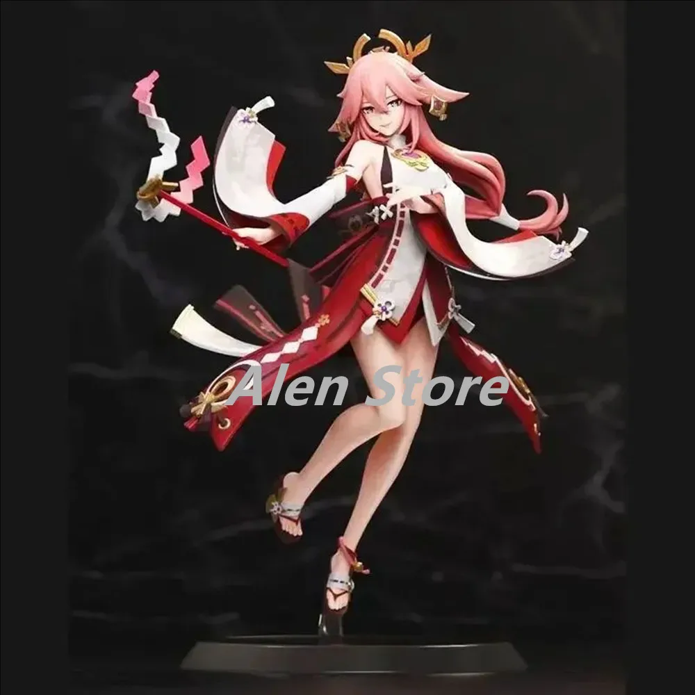 

Genshin Impact Фигурка Yae Miko Аниме Фигурки Kawaii Девушка Аниме Периферийная Статуя Коллекционная Индивидуальная Модель Настольный Декор Подарок
