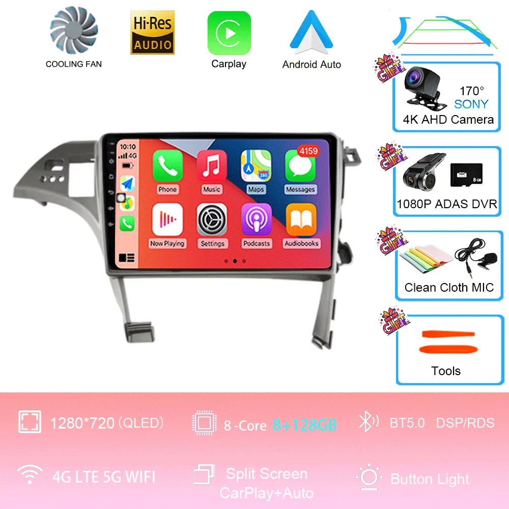 10 inch Android 16 Player voor Toyota Prius XW30 2009 2010 2011 2012 2013-2015 LHD autoradio multimediasysteem GPS