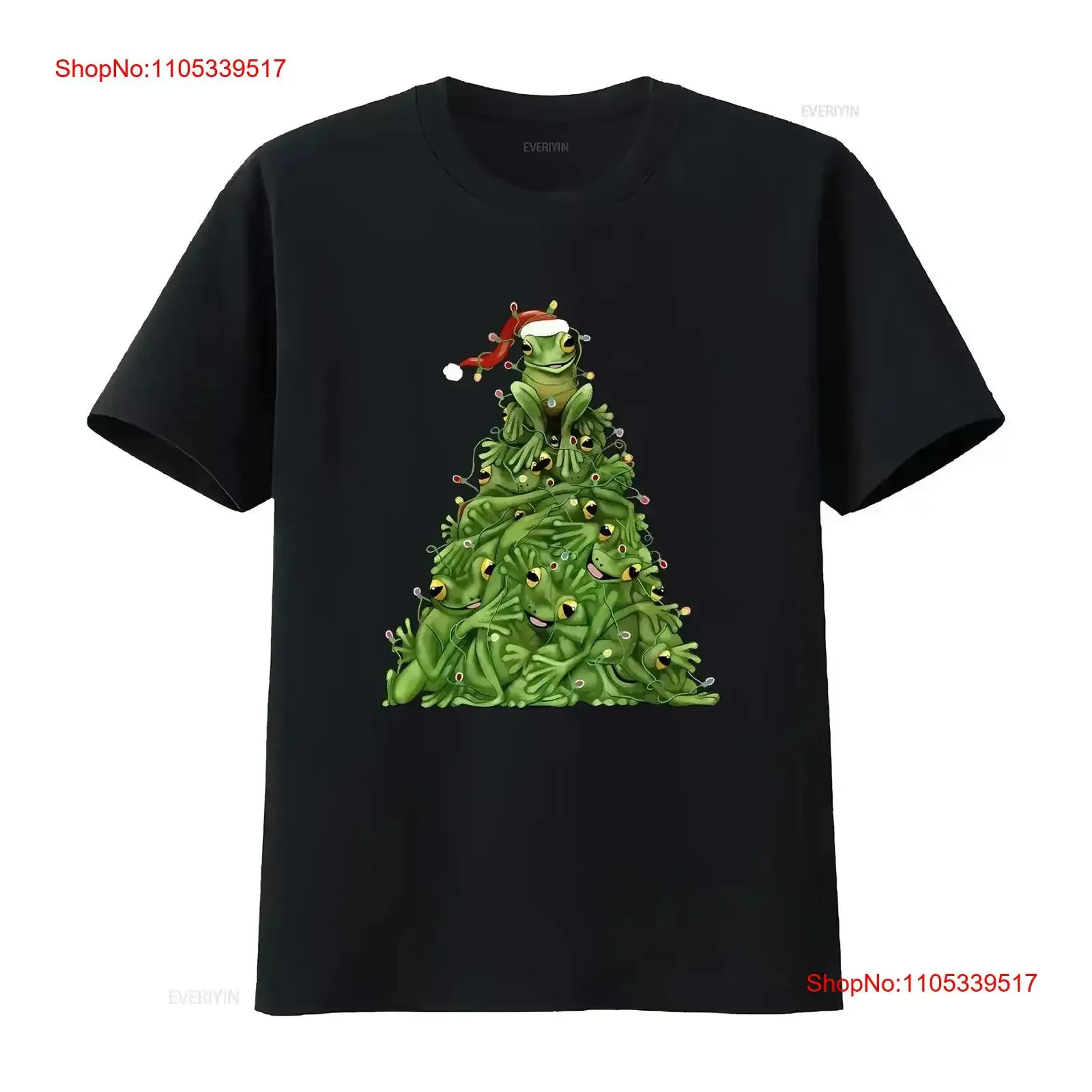 Vtg Frog Stack Tree Christmas Nature Art T Shirt 2003 Mens Tag Large Lights vintage Washed Breathable Versatile homme vintage