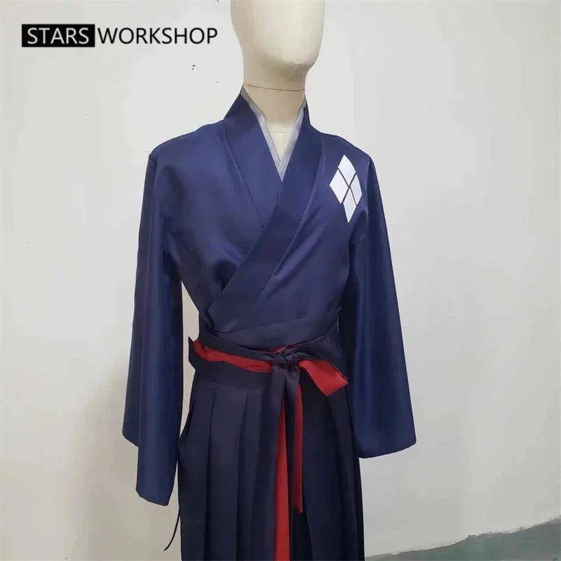 

Qq681Аниме Самурай Хампу Цзинь кимоно косплей костюм