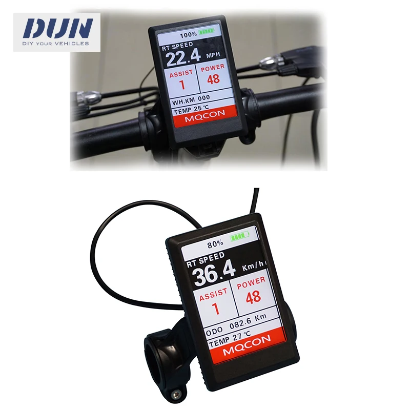 

Sabvoton TFT H6 48V 60V 72V Display Speedometer for MQCON SVMC-H Series Electric Bicycle Controller