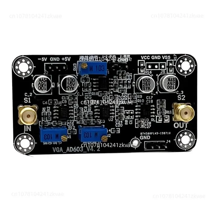 Ad603 Voltage-Controlled Gain Amplifier Module Vca-20 ~ 60db Gain Manual Or External Da Program-Controlled Adjustment