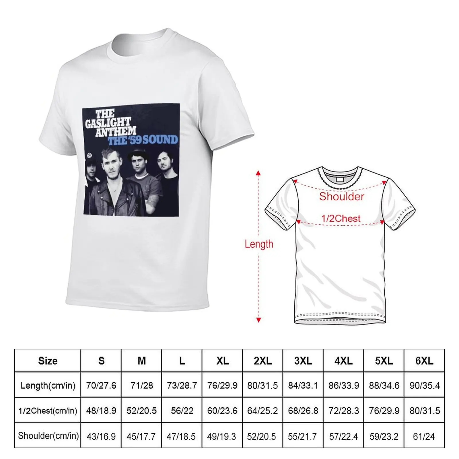 The 59 Sound - The Gaslight Anthem T-Shirt Sporty Breathable Short Sleeve T-Shirt