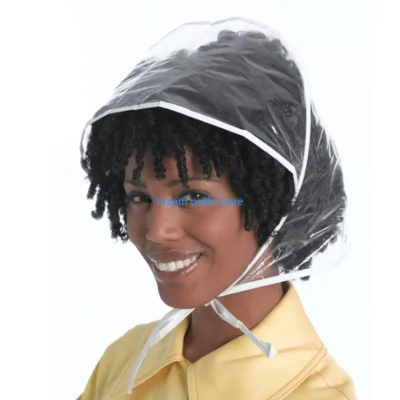 

50LE Hiking Fishing Waterproof Windproof Bonnet Plastic Rain Hat Retro Rainproof