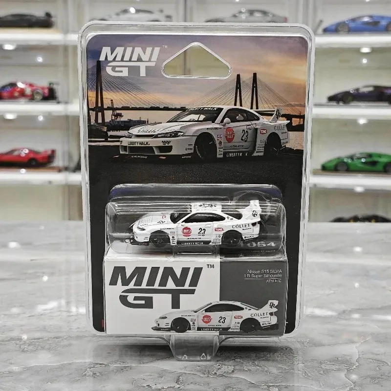 MINI GT 1:64 Nissan LB-Super S15 Realistic Alloy Car Model, Boys' Holiday Gift Toy, Adult Collection Decoration Item.
