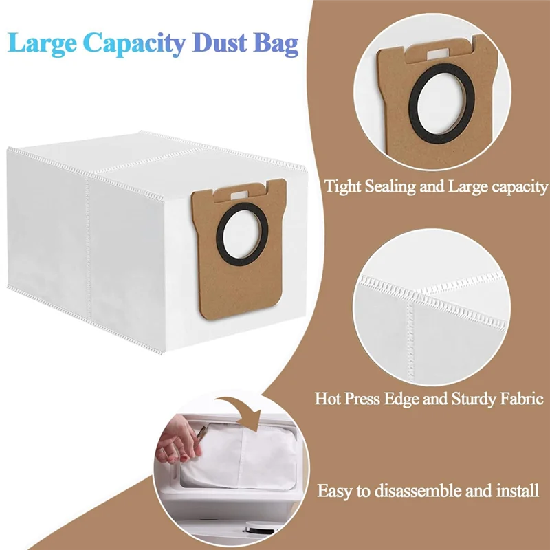 A005-Accessoires Kit Voor Dreame Tech L10S Ultra/L10 Ultra Robotstofzuiger, Hoofdborstel Hepa Filter Zijborstel Mop Pads Stofzakken