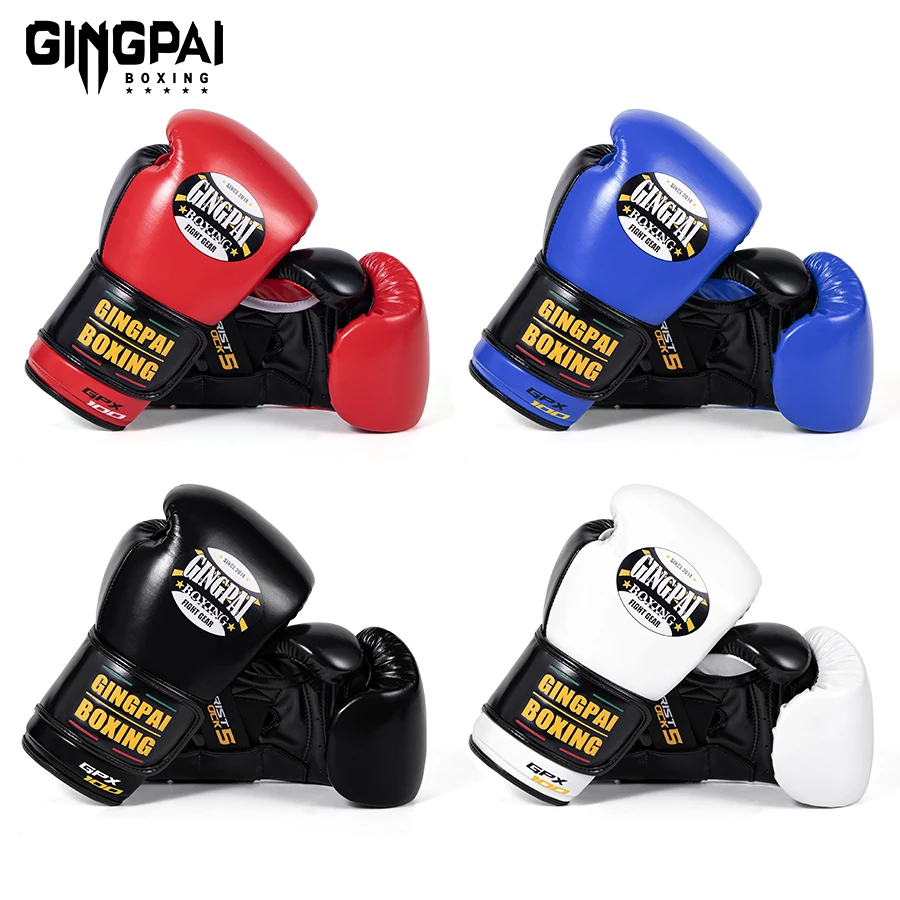 

New 10/12/14/16oz Boxing Gloves Professional Adult Sanda Muay Thai Fighting Gloves Men and Women Training Sandbag Free Fight MMA
