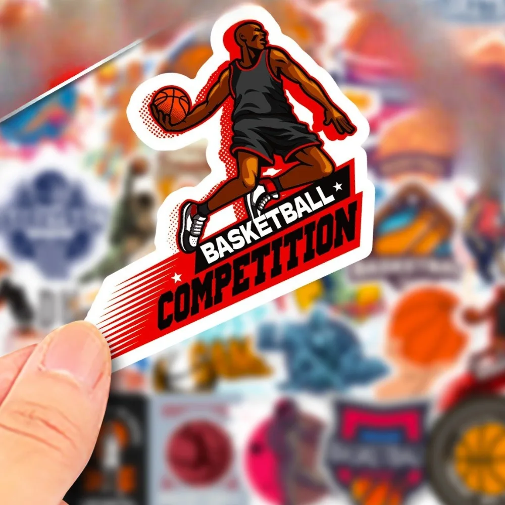 50 unidades de adesivos de basquete graffiti esportes NBA estrelas de basquete adesivos