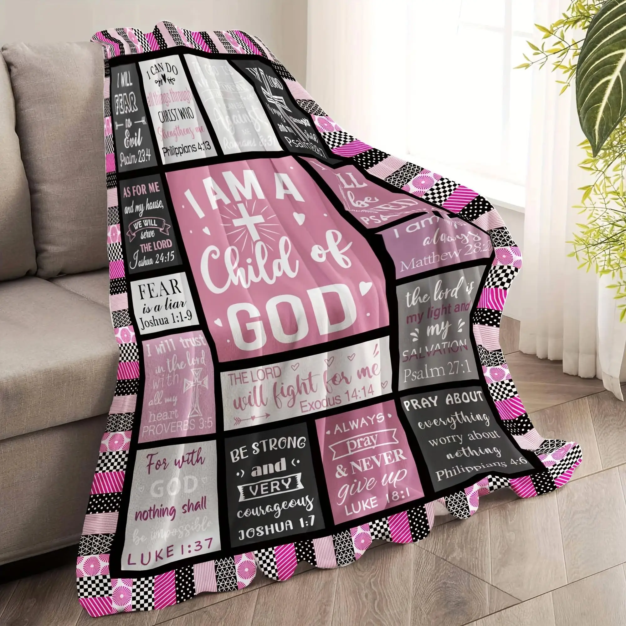 Personalized Tapestry Text Printed Blanket Soft Creative Blanket Valentines Day Gifts For Kids Room Decorating Items All-Season