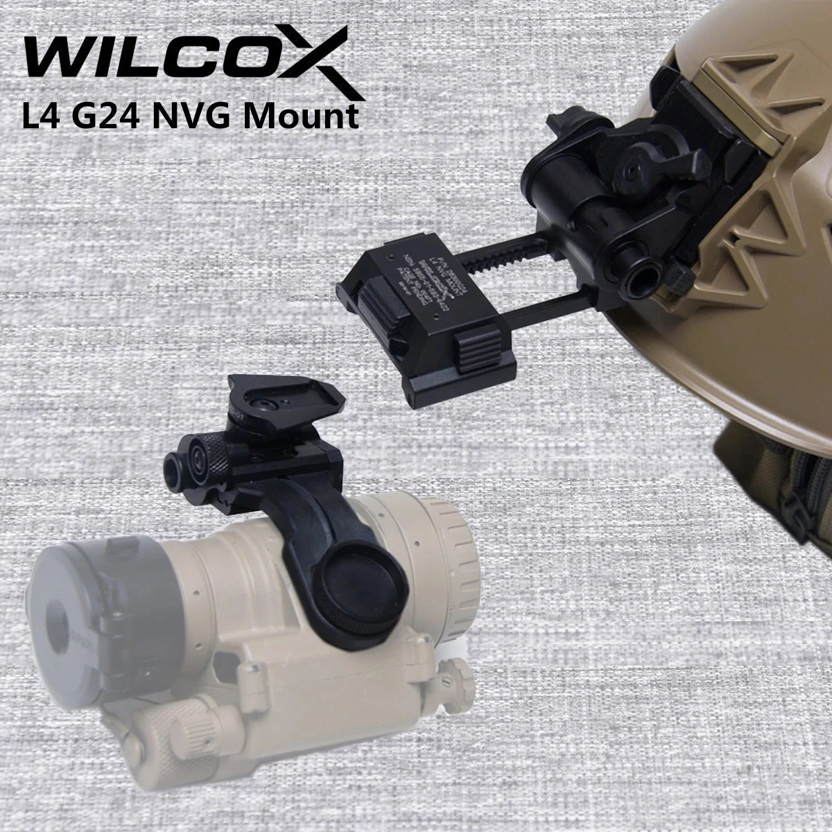 WILCOX Metal L4 G24 L4G24 NVG Mount Helmet Bracket Holder For PVS15 PVS18 GPNVG18Night Vision Goggles J Arm Stent Skip Fast OPS