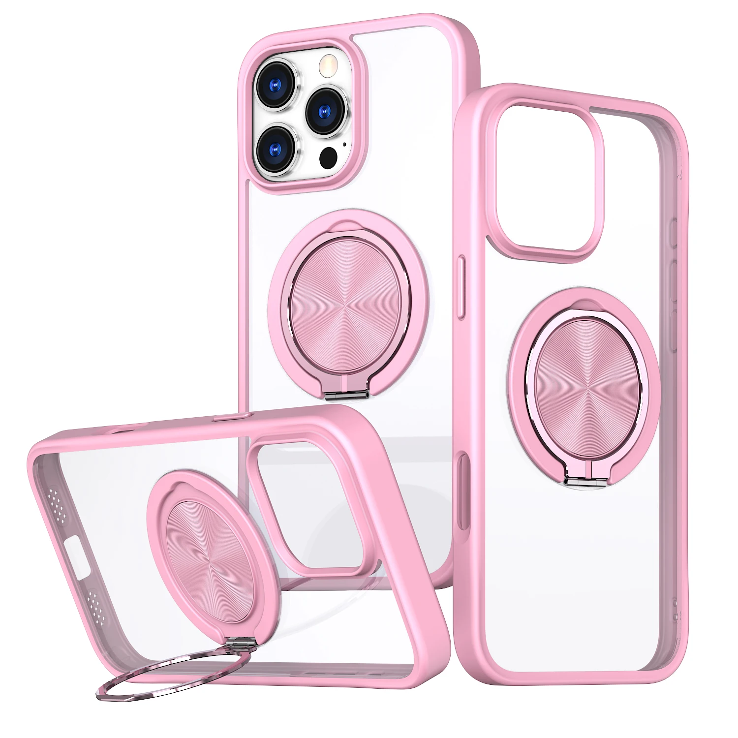 

HARUINO [360 ° Rotating Stand] Suitable for iPhone 16 Pro Max Phone Case iPhone 16 Fashion Stand Magnetic Protective Cover