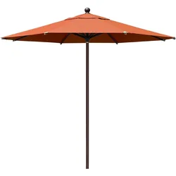 USA 10-Year-Non-Fading 11Ft Market Umbrella Patio Outdoor Cylinder Auto Push-up Table Umbrella with Ventilation