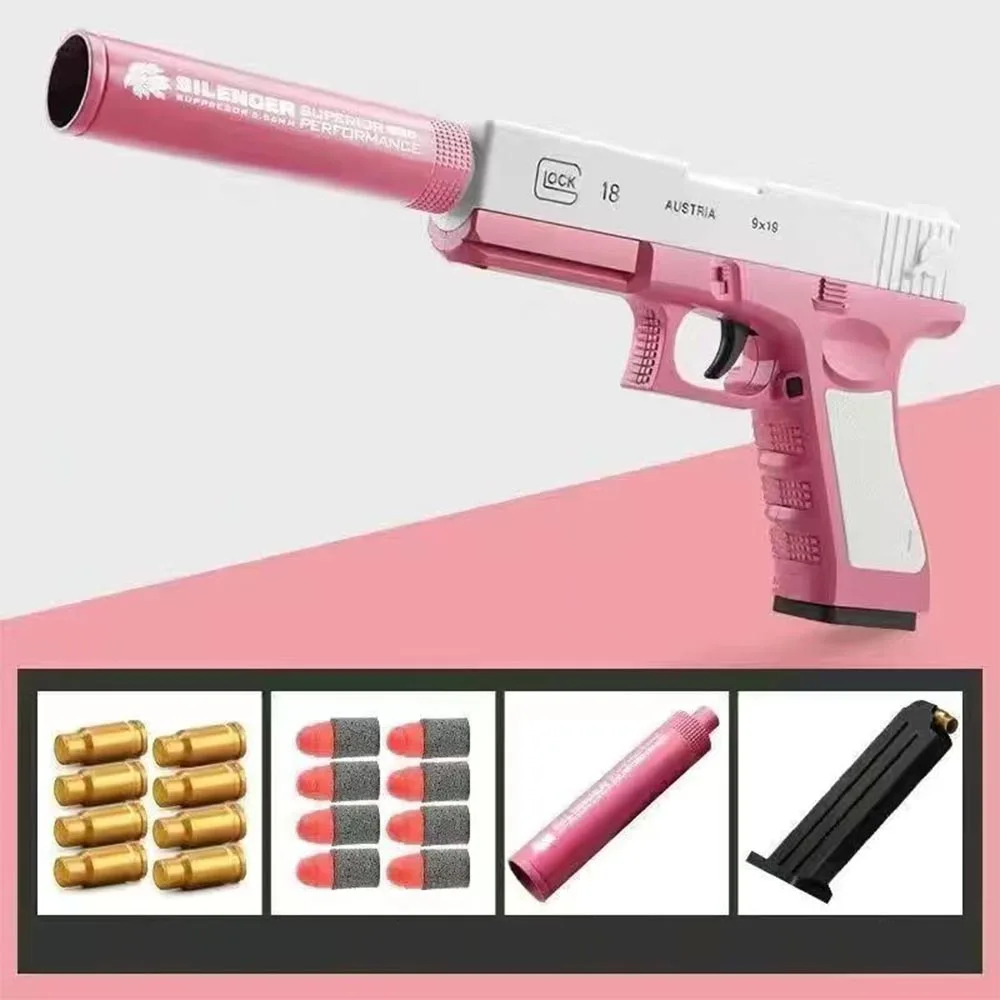 Safe Toy Gun For Kids Shell Ejecting Soft Bullet Toy Guns Pistol Dropshipping Shopify Tiktok Toys