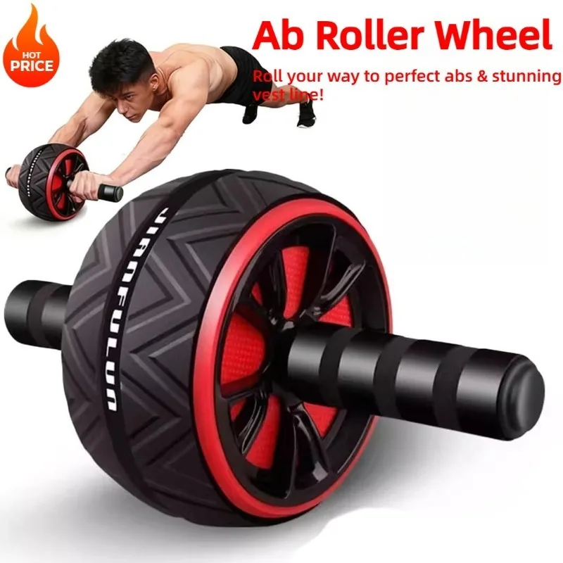 Roda Abdominal Silenciosa Antiderrapante - Equipamento Premium para Exercícios Abdominais em Casa, Ideal para Homens e Mulheres Fortalecerem o Core e os Abdômen