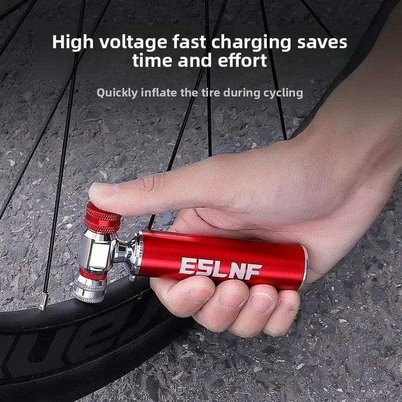 

ESLNF Мини-велосипедный насос Портативный насос для накачивания шин Schrader Presta Адаптер CO2 Картридж MTB Шоссейный велосипед Ручной воздушный насос из алюминиевого сплава