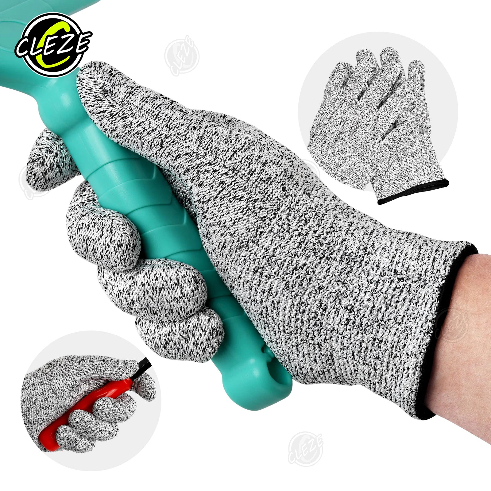 

CLEZE Anti Static Cutting High Thick Work Safety Gloves with High Temperature Resistance Car Care Equipment