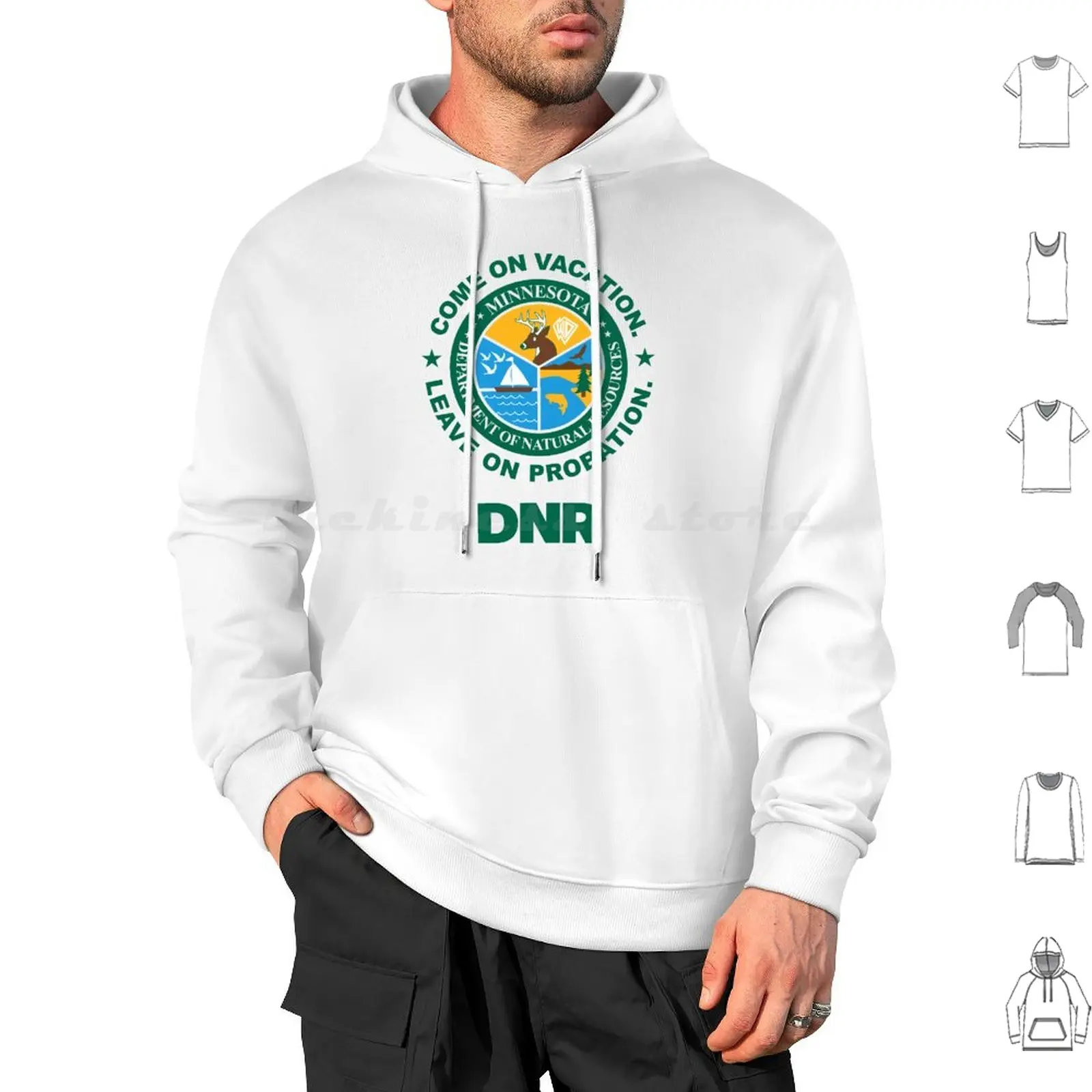 Come On Vacation Leave On Probation Dnr Power Hungry Hoodie cotton Long Sleeve Come On Vacation Leave On Probation Dnr Power